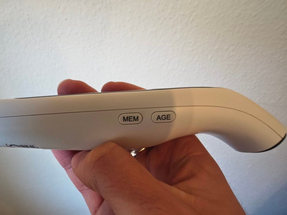 Termy knapper til valg af alder og memory settings