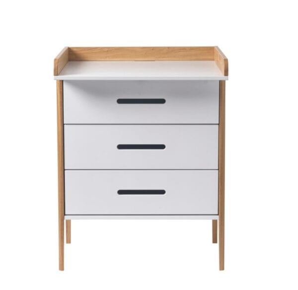 Bekids Spoke Puslekommode Hvid Eg