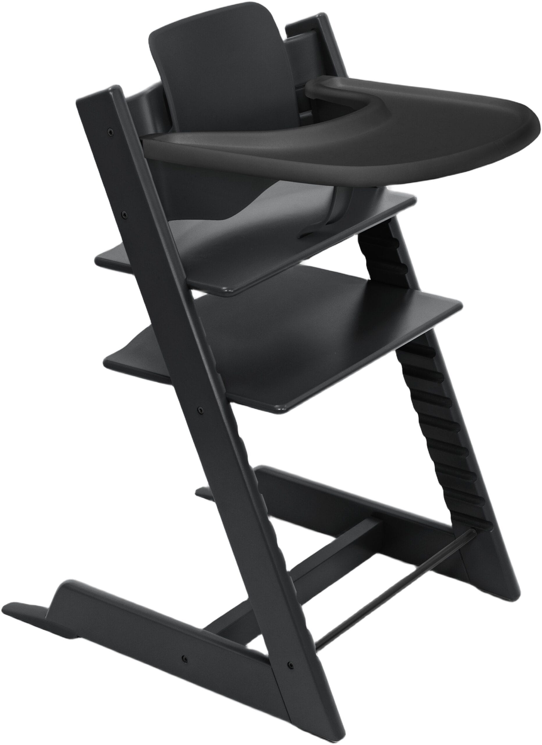 Tripp Trapp Stol Black + Babyset + Tray Black