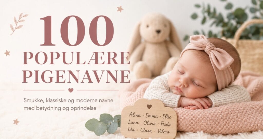 100 populære pigenavne